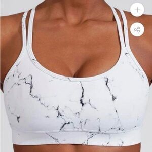 Buffbunny XL White Marble Bra